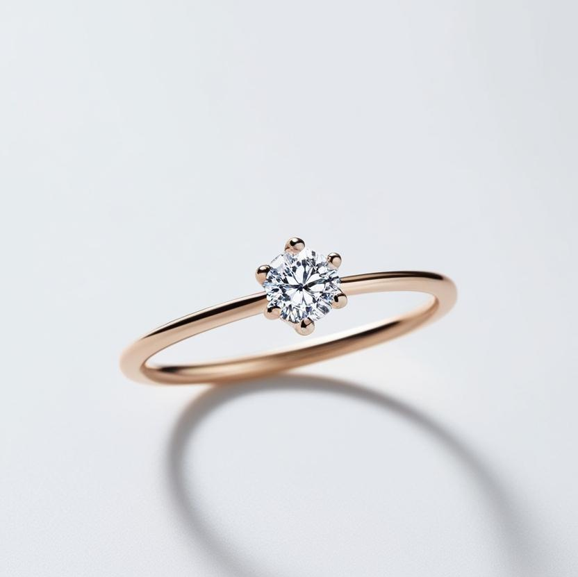 0.20ct Round Brilliant Natural or Lab-Grown Diamond Promise Ring in 9k Gold