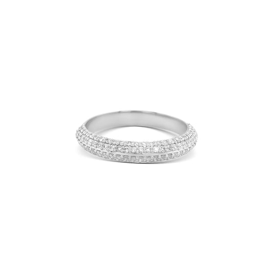 0.45ct Natural Diamond Round Brilliant Ring in 18k White Gold