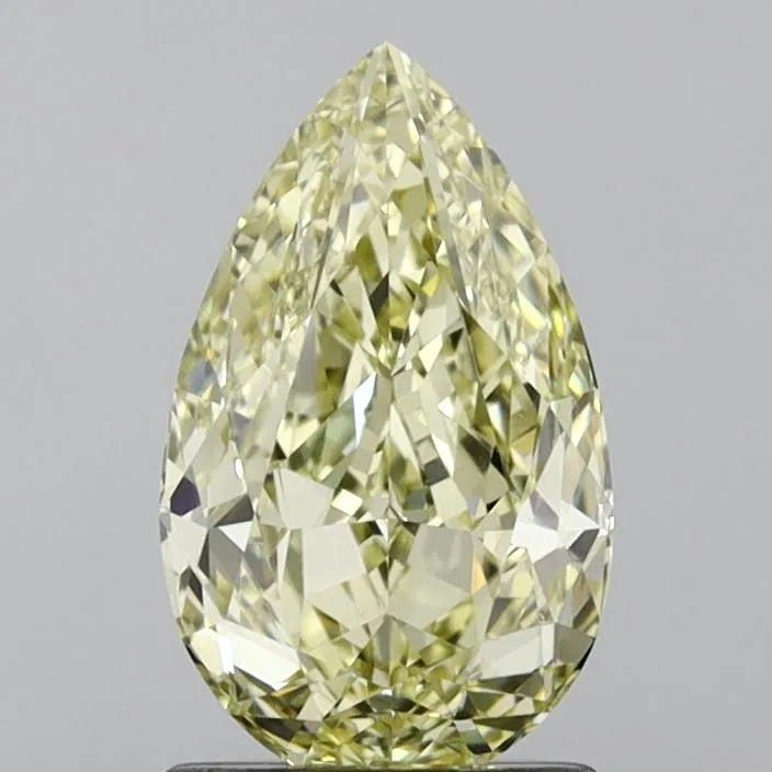 1.53ct Pear Natural Diamond (Colour Fancy Yellow, Clarity VS2, GIA Certified)