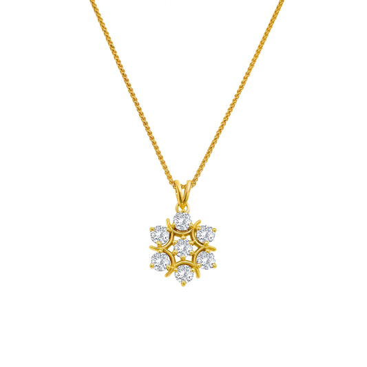 1.41 - 1.45ct Round Brilliant Diamond Pendant in 18k Gold