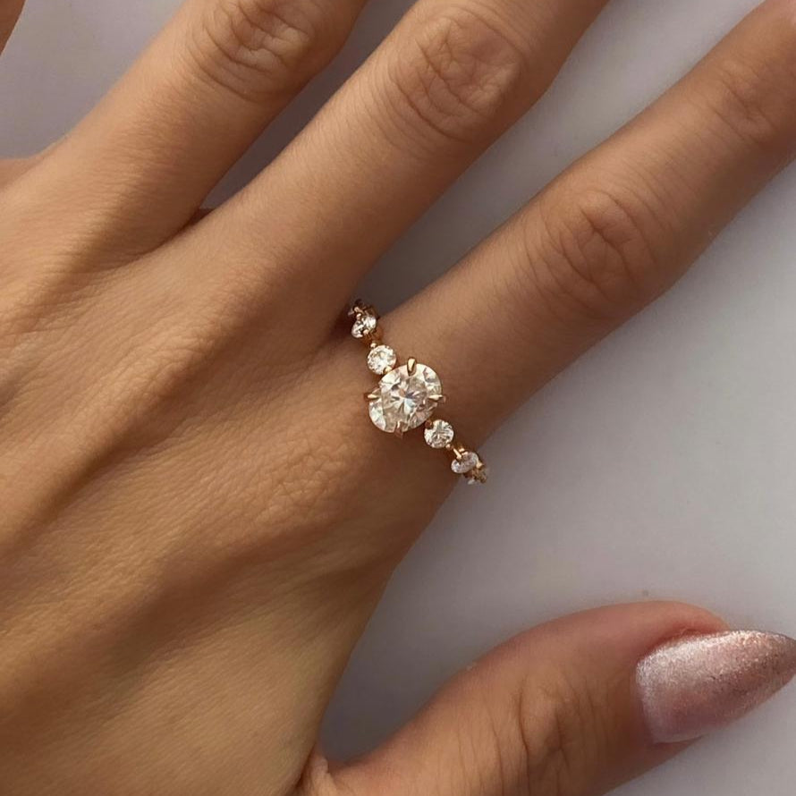 1.69ct Oval Cut Lab-Grown Diamond Engagement Ring in 9k Gold – IGI Certified