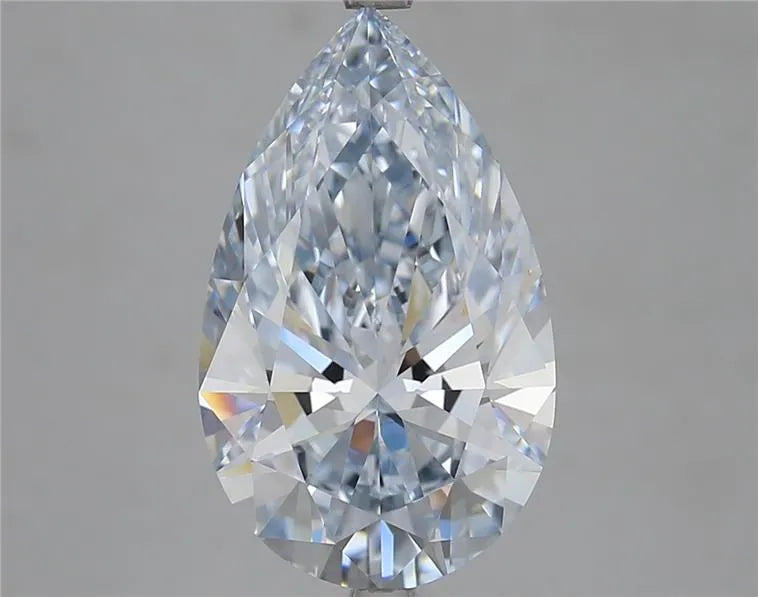 5.02ct Pear Lab Grown Diamond (Fancy Blue, Clarity VVS2, IGI)