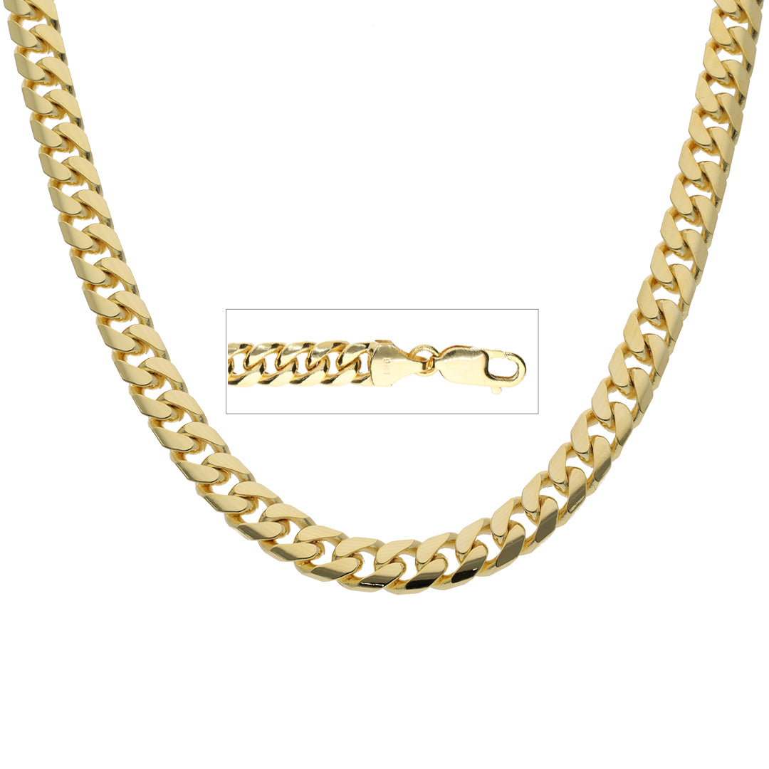 9k Yellow Gold Solid Cuban Chain (5.8mm)