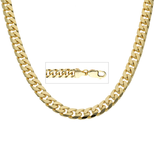 9k Yellow Gold Solid Cuban Chain (5.8mm)