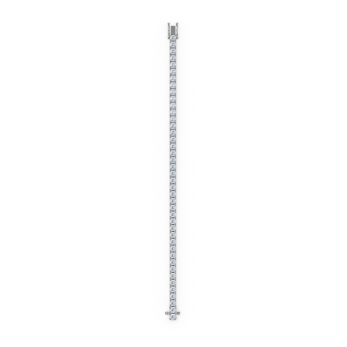 9.09ct Natural Diamond Tennis Bracelet in 9k White Gold - 18.5cm