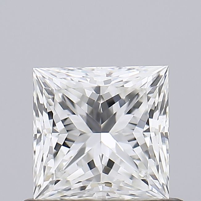 0.70ct Princess Solitaire Diamond Engagement Ring in 9k Gold - GIA Certified