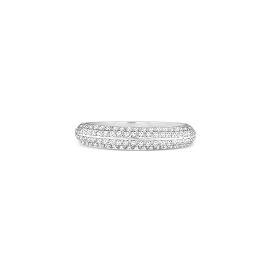 0.45ct Natural Diamond Round Brilliant Ring in 18k White Gold