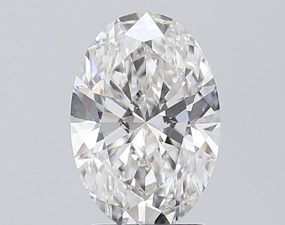 1.58ct Oval Cut East-West Lab-Grown Diamond Solitaire Engagement Ring in 9k Gold – IGI Certified