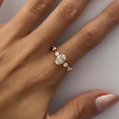 1.69ct Oval Cut Lab-Grown Diamond Engagement Ring in 9k Gold – IGI Certified