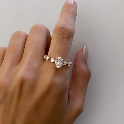 1.69ct Oval Cut Lab-Grown Diamond Engagement Ring in 9k Gold – IGI Certified