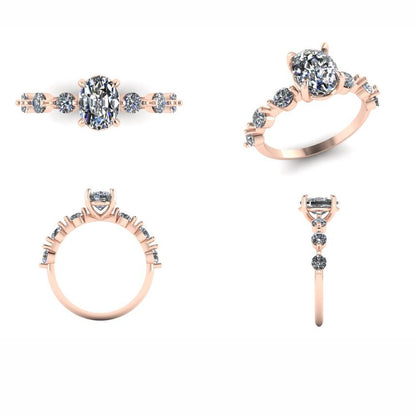 1.69ct Oval Cut Lab-Grown Diamond Engagement Ring in 9k Gold – IGI Certified CAD