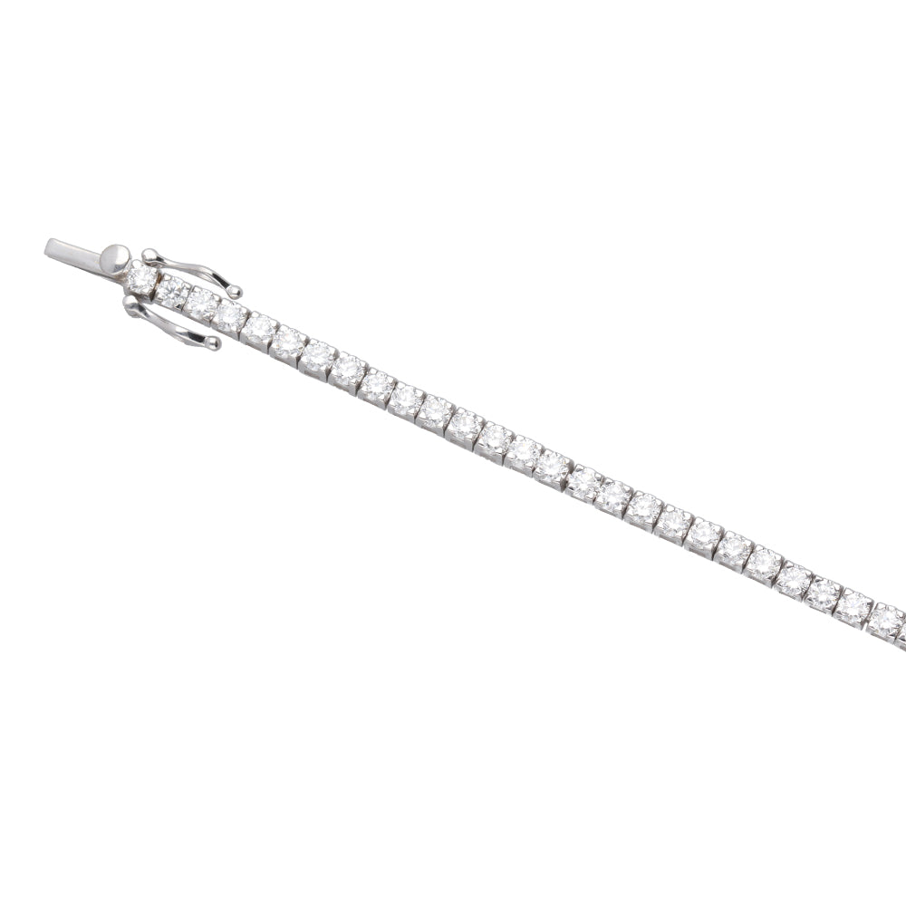 4.10ct Lab-Grown Diamond Tennis Bracelet in 18k White Gold