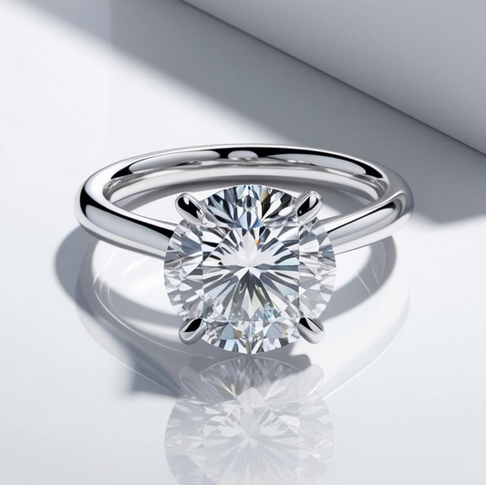 2.02ct Round Brilliant Solitaire Diamond Engagement Ring in 9k Gold - GIA Certified