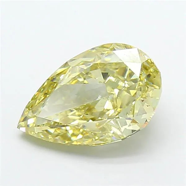 2.56ct Pear Lab Grown Diamond (Colour Fancy Yellow, Clarity VVS2, IGI Certified)