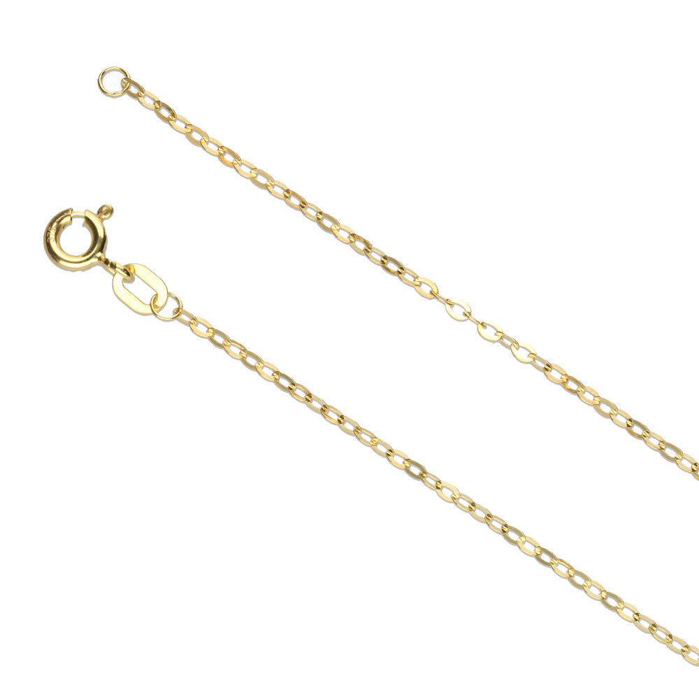 9k Gold Oval Anchor Chain (1.75mm)