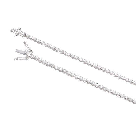 1.10ct Lab-Grown Diamond Tennis Bracelet in 9k White Gold