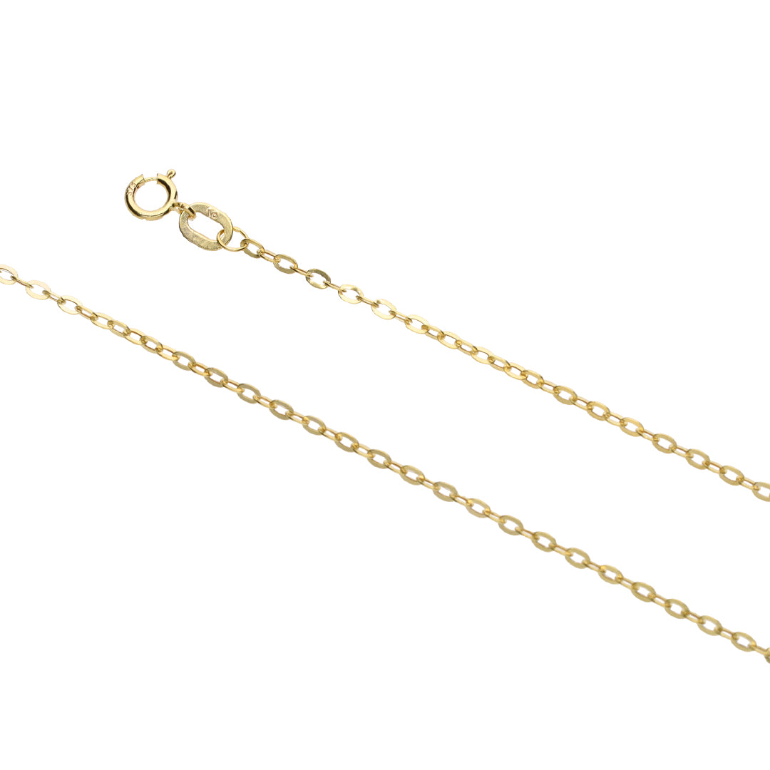 9k Yellow Gold Open Link Chain - 1.5mm