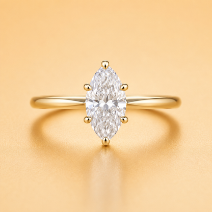 Marquise Diamond Solitaire Engagement Ring