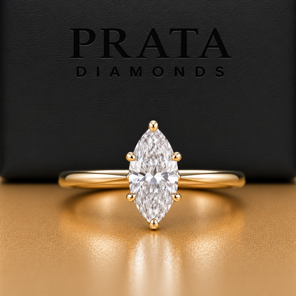 Marquise Diamond Solitaire Engagement Ring