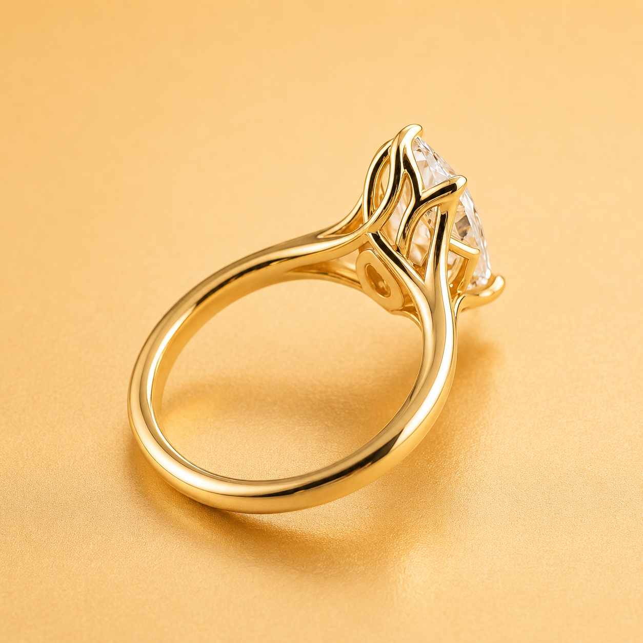 Marquise Diamond Solitaire Engagement Ring