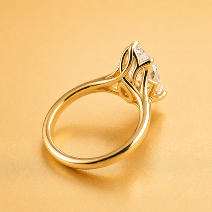 Marquise Diamond Solitaire Engagement Ring