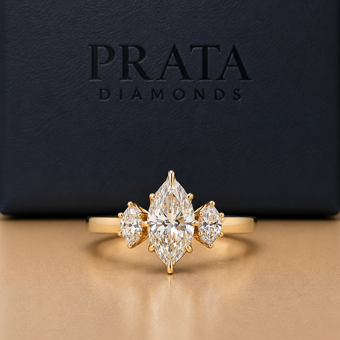 Marquise & Oval Brilliant Diamond Trilogy Ring