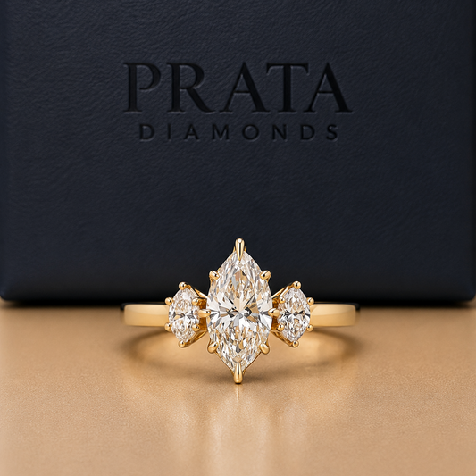 Marquise & Oval Brilliant Diamond Trilogy Ring