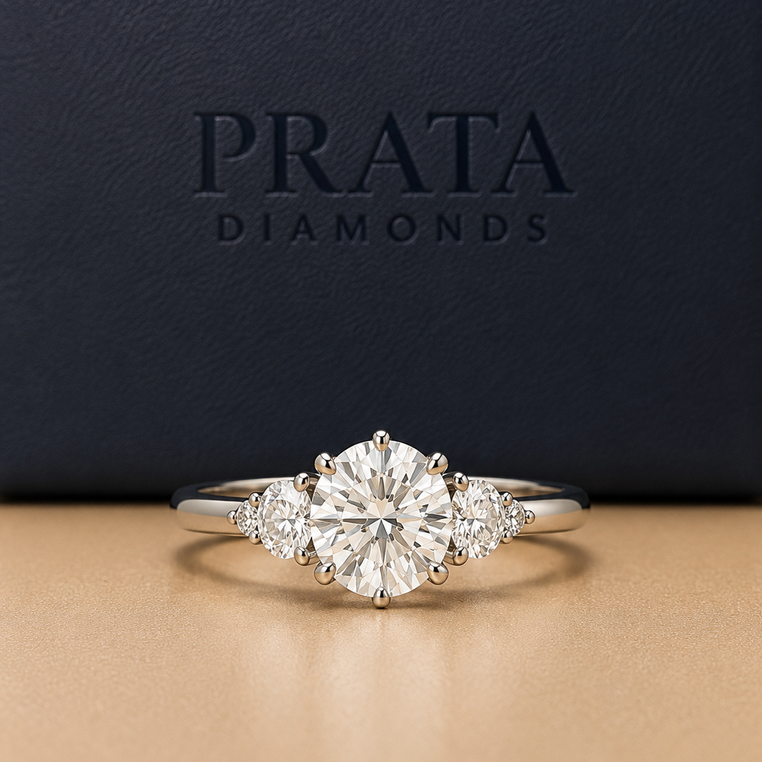 Round Brilliant Style Diamond Five-Stone Ring