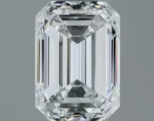 1ct VS1/H Emerald Cut Natural Diamond - GIA Certified