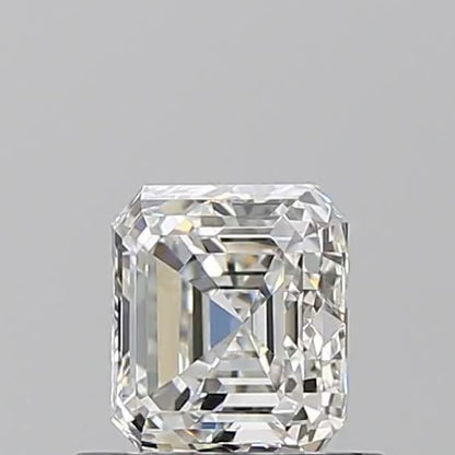 0.97ct Asscher Vintage Style Diamond Engagement Ring in 9k Gold – GIA Certified